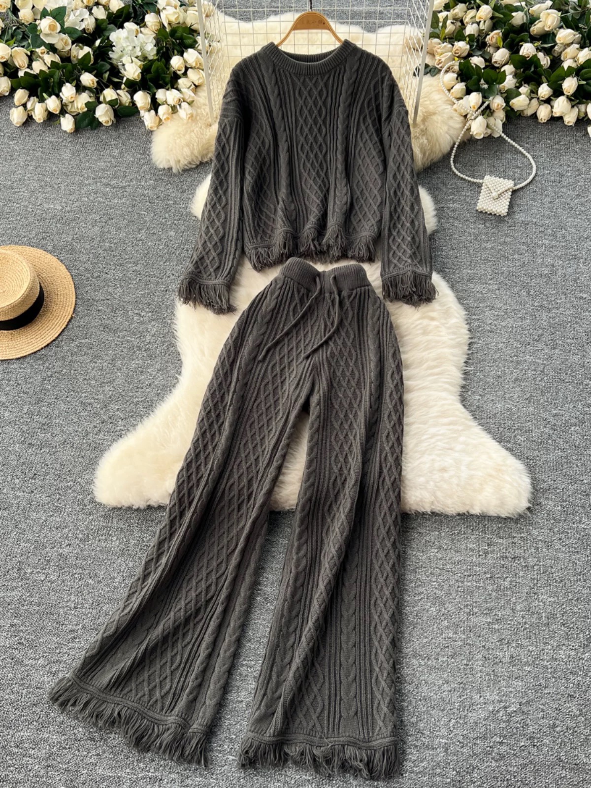 Time to lounge knitted set KTP265 image