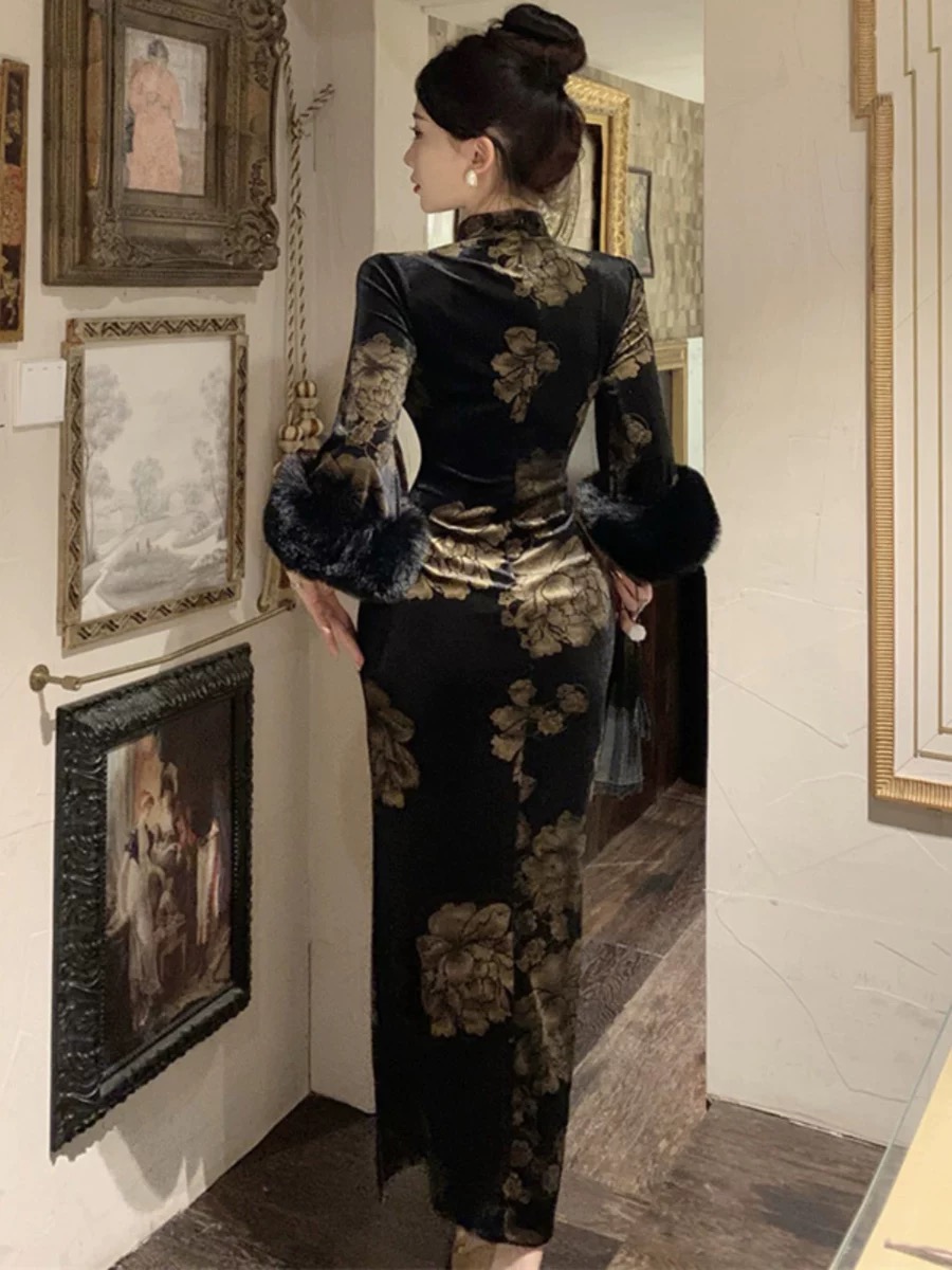 Unforgettable romance qipao dress CBC484 image