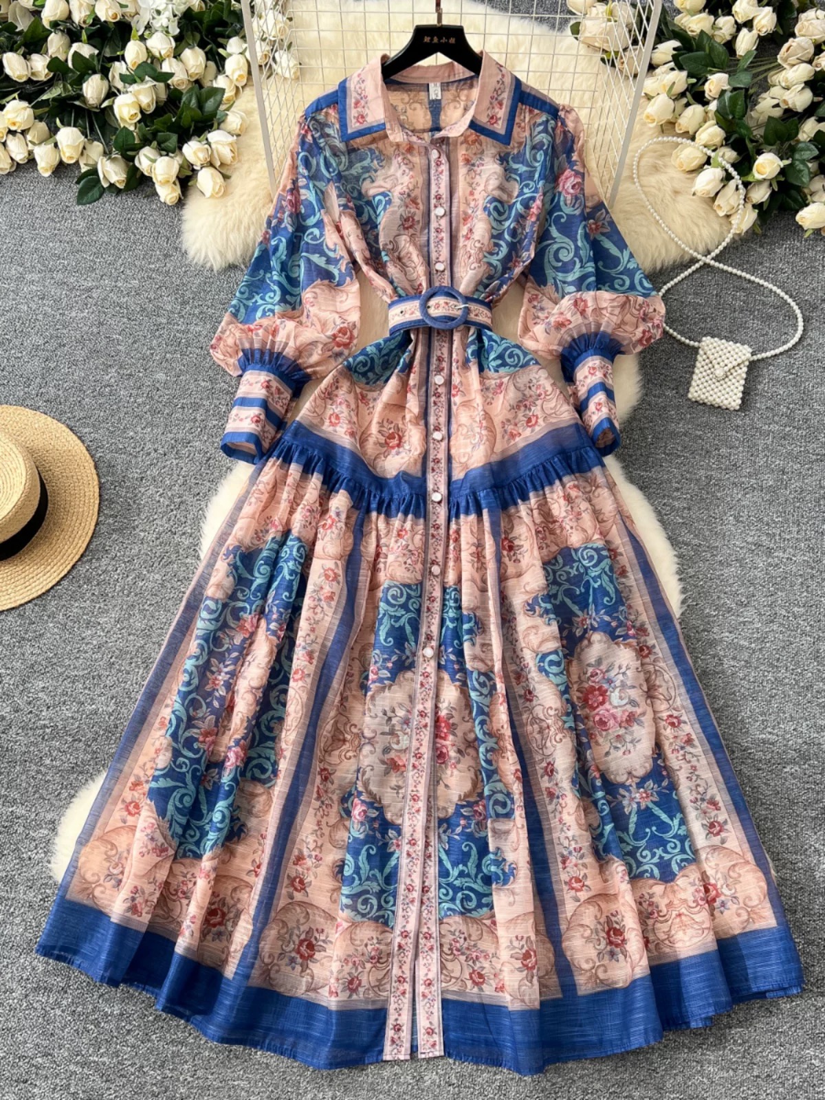 What I wanted print dress ED171 image