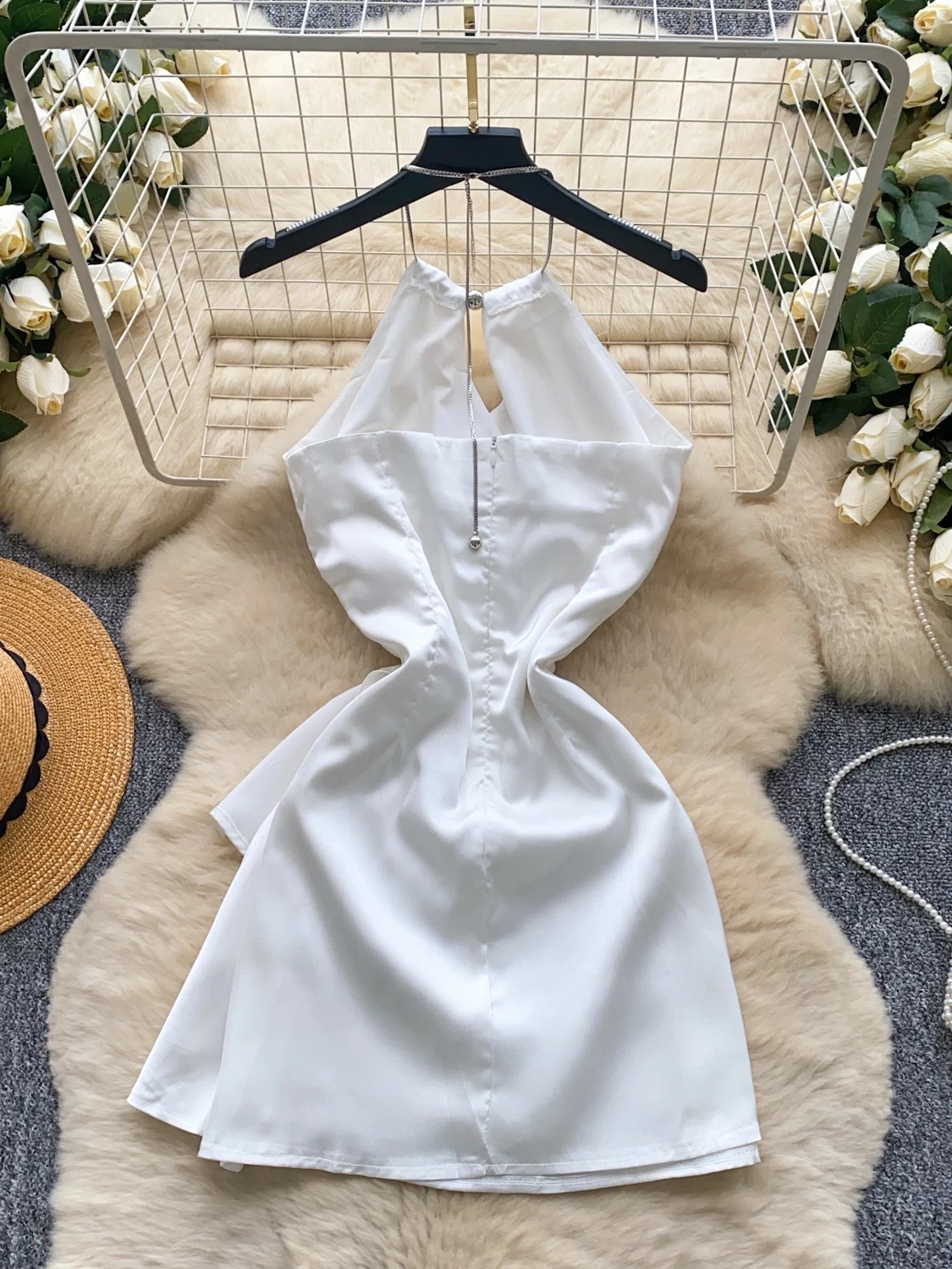 Girls party silk dress FD577 image