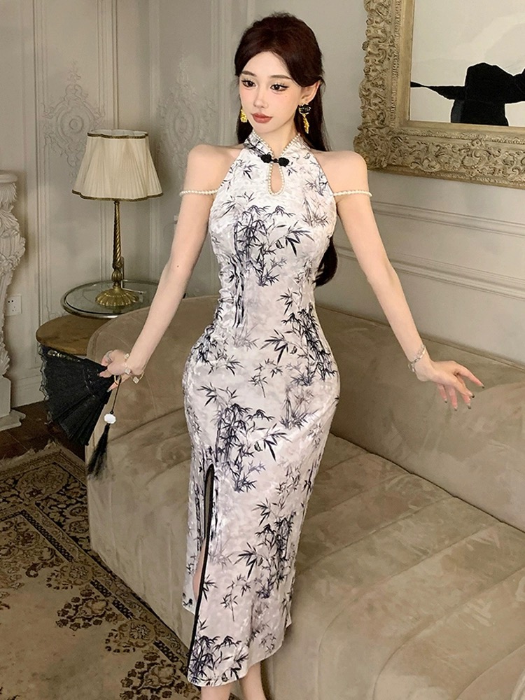 Luxury views qipao dress Q185 image