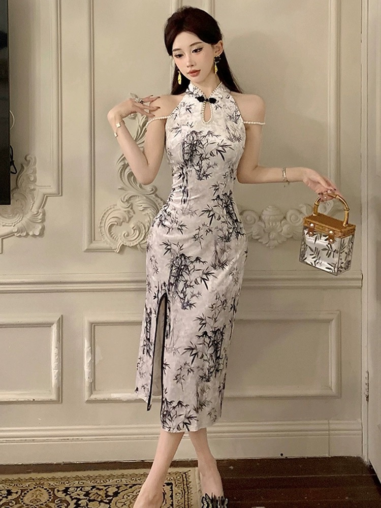 Luxury views qipao dress Q185