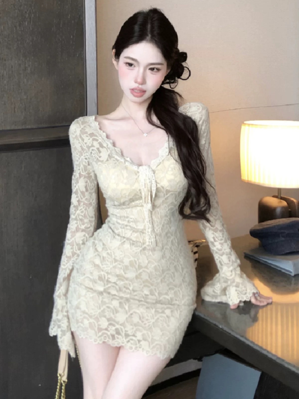 Star gazing lace dress CBC1393 image