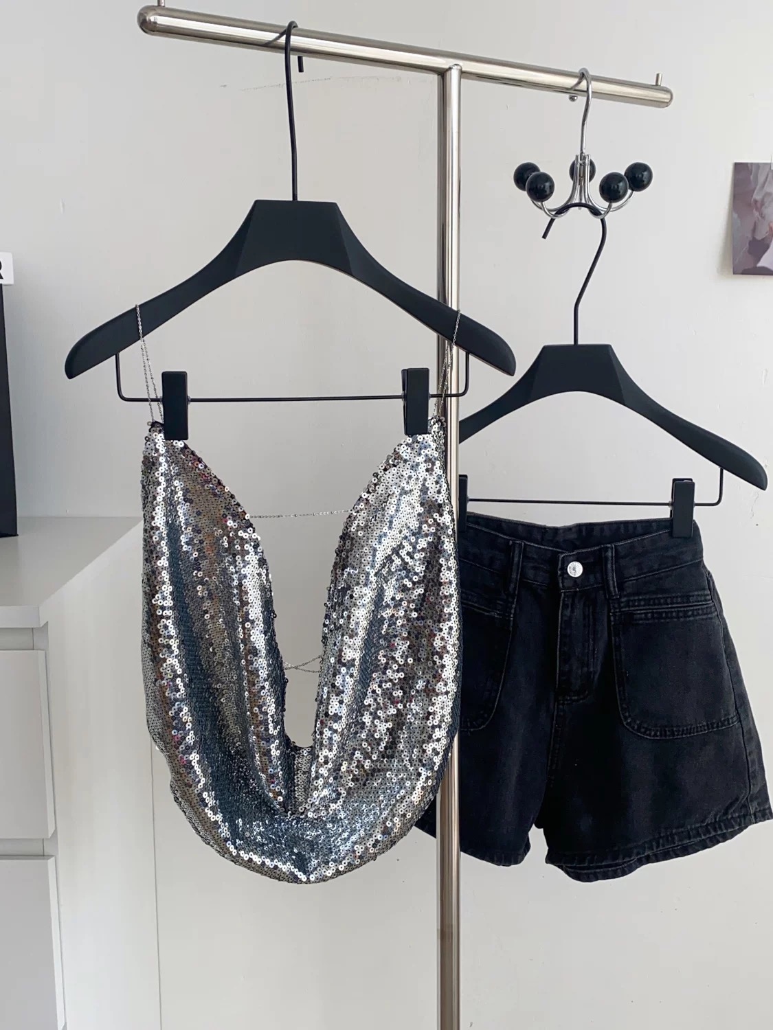 Come from old money sequin top CTO856 image