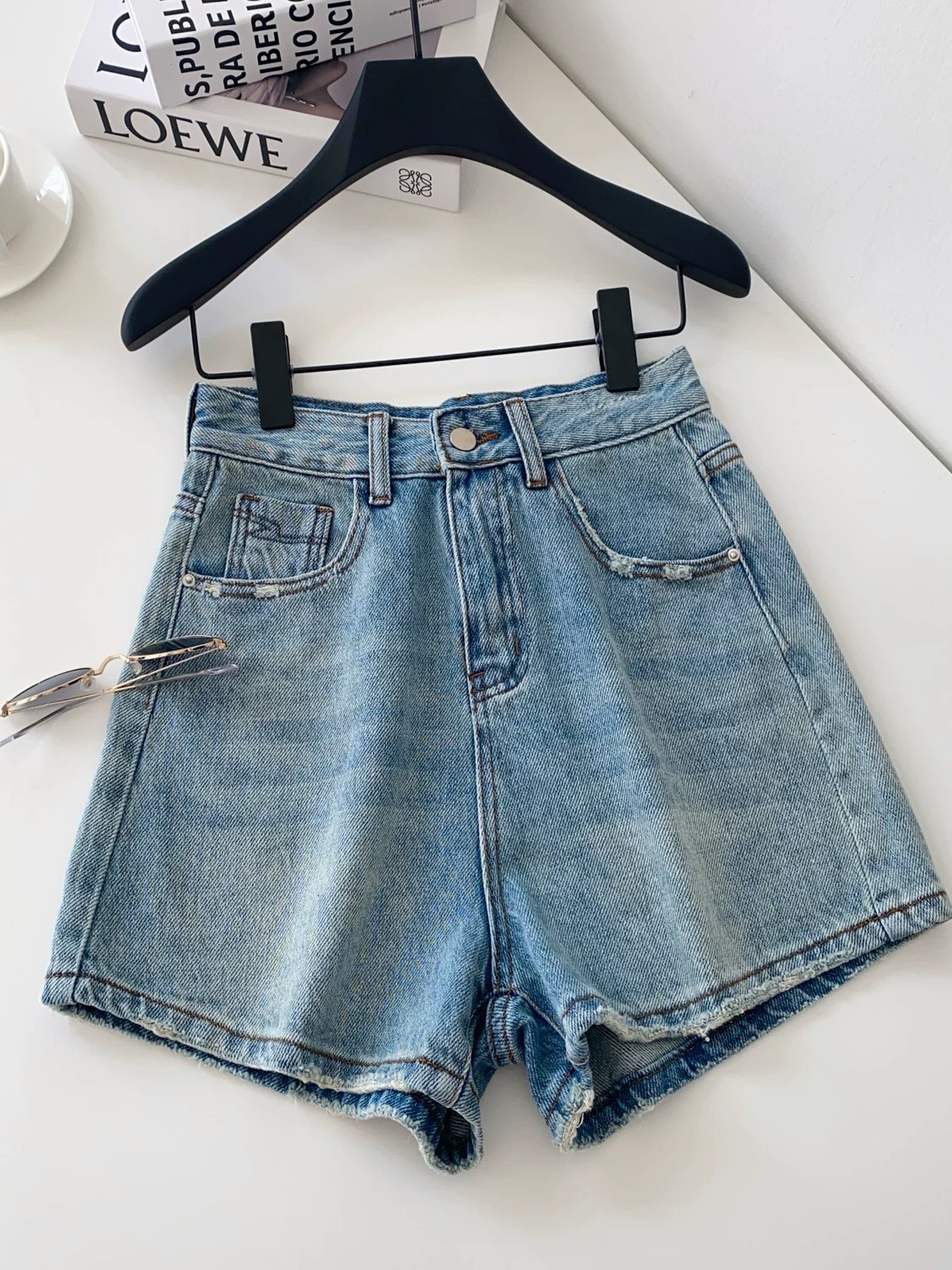 Way up denim shorts DS116 image