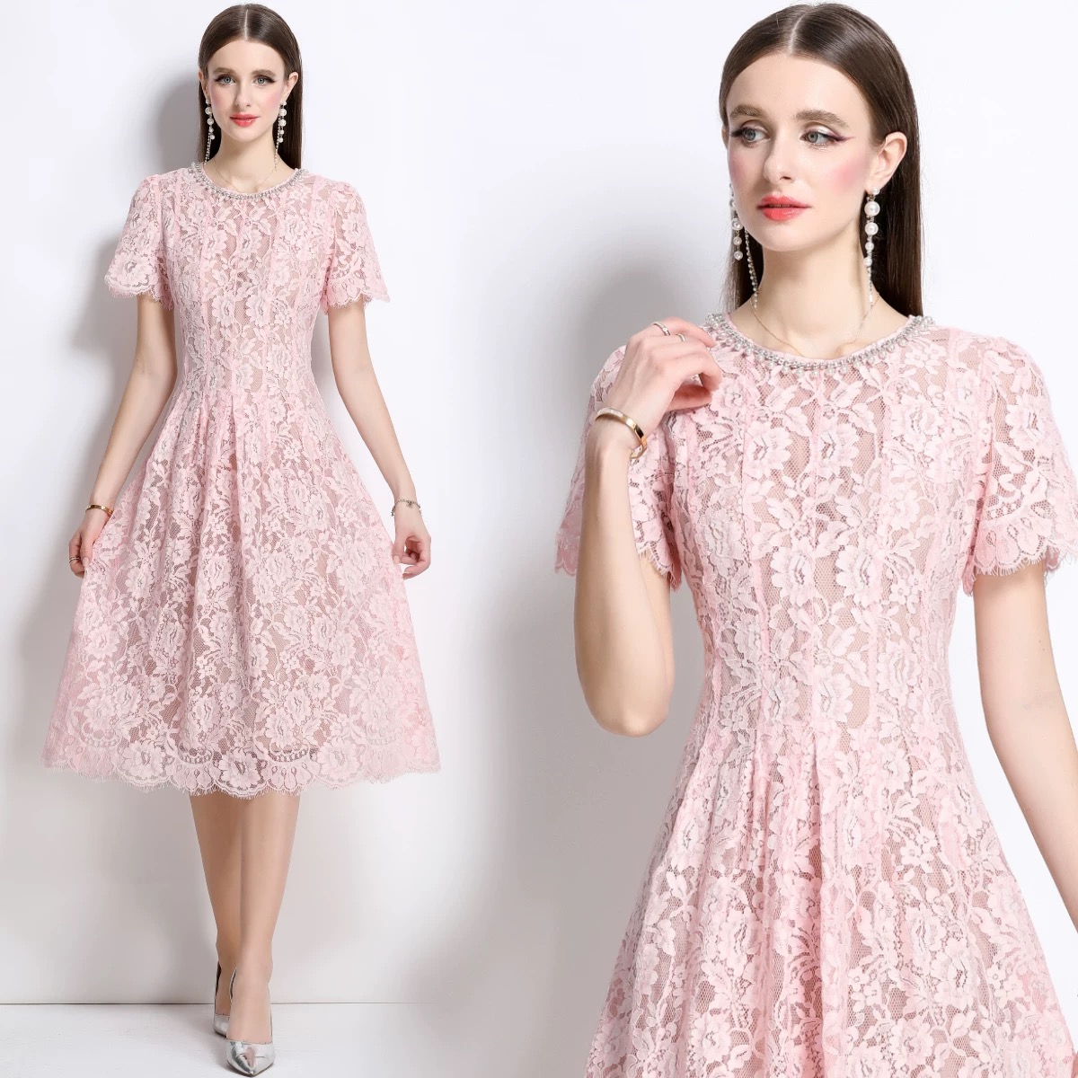Falling for you lace dress FD1078 image
