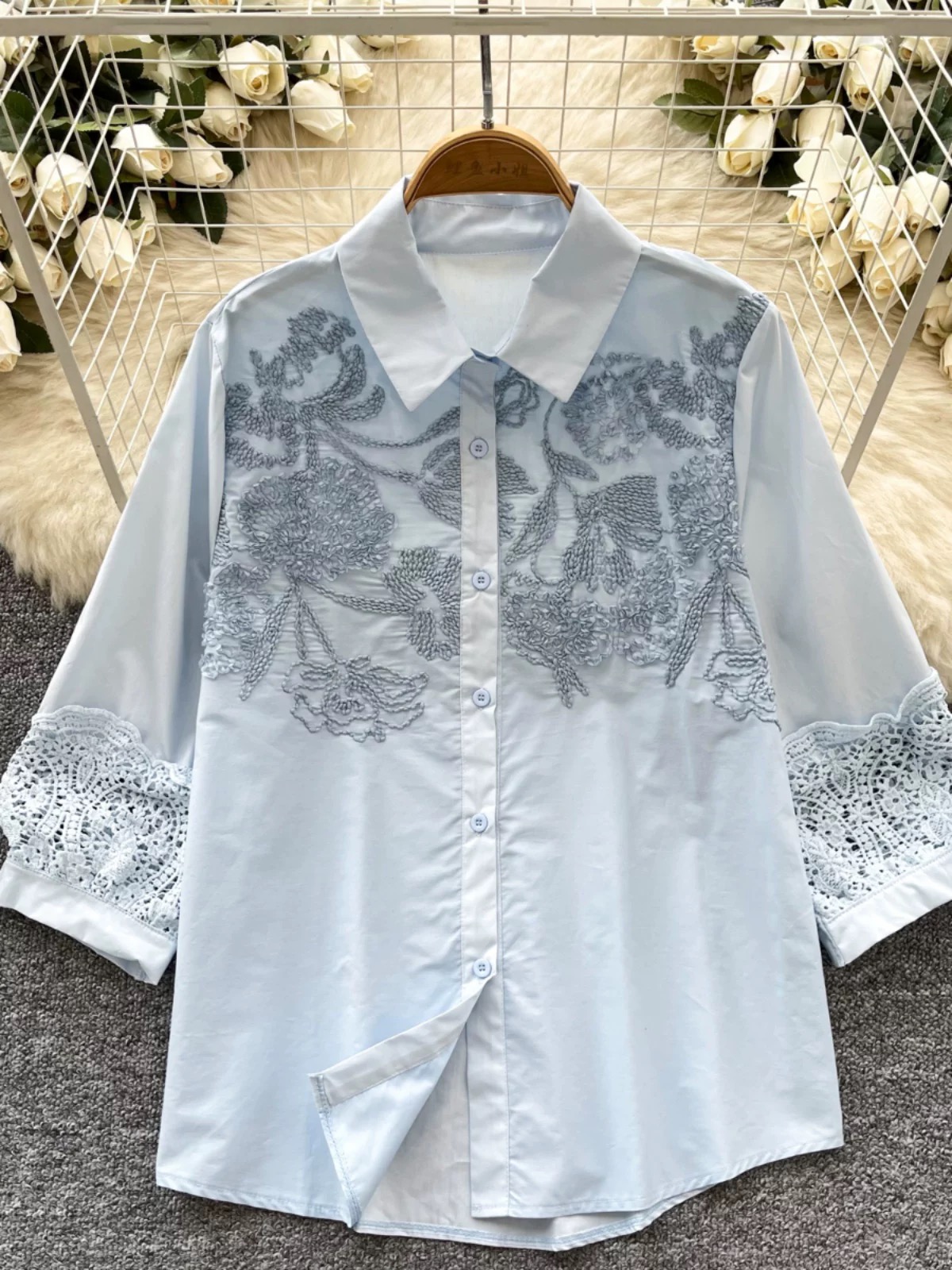 New scene lace shirt SH140