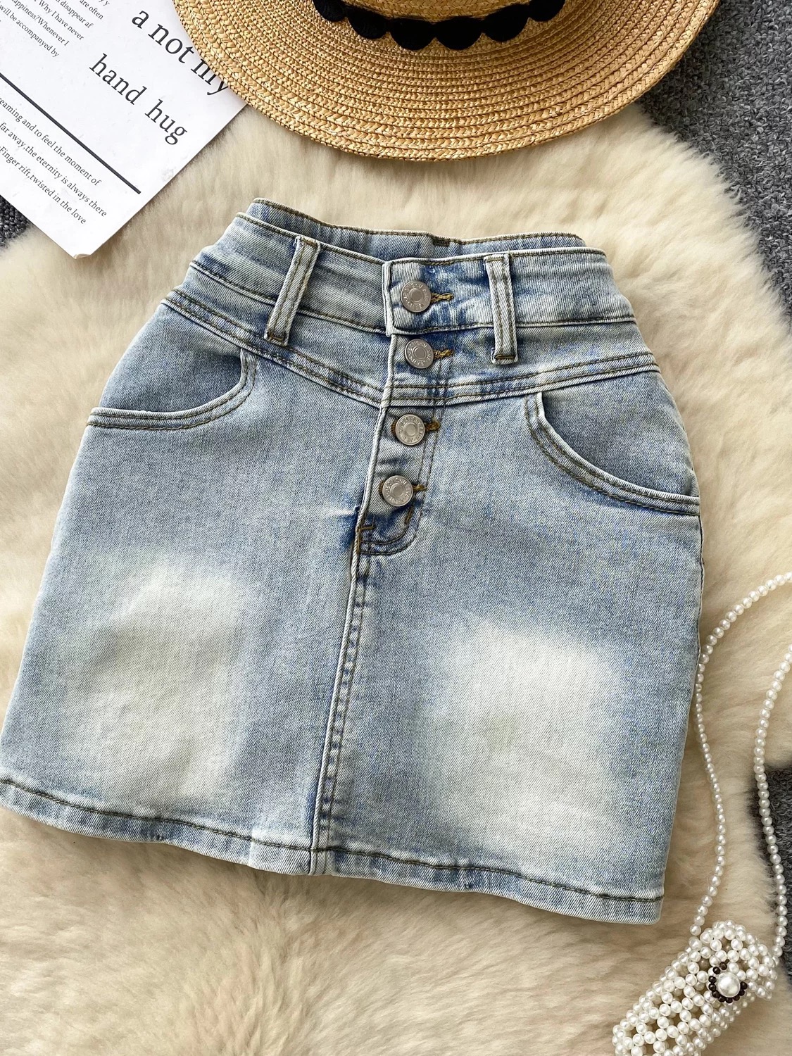 Bossed up denim skirt DS108