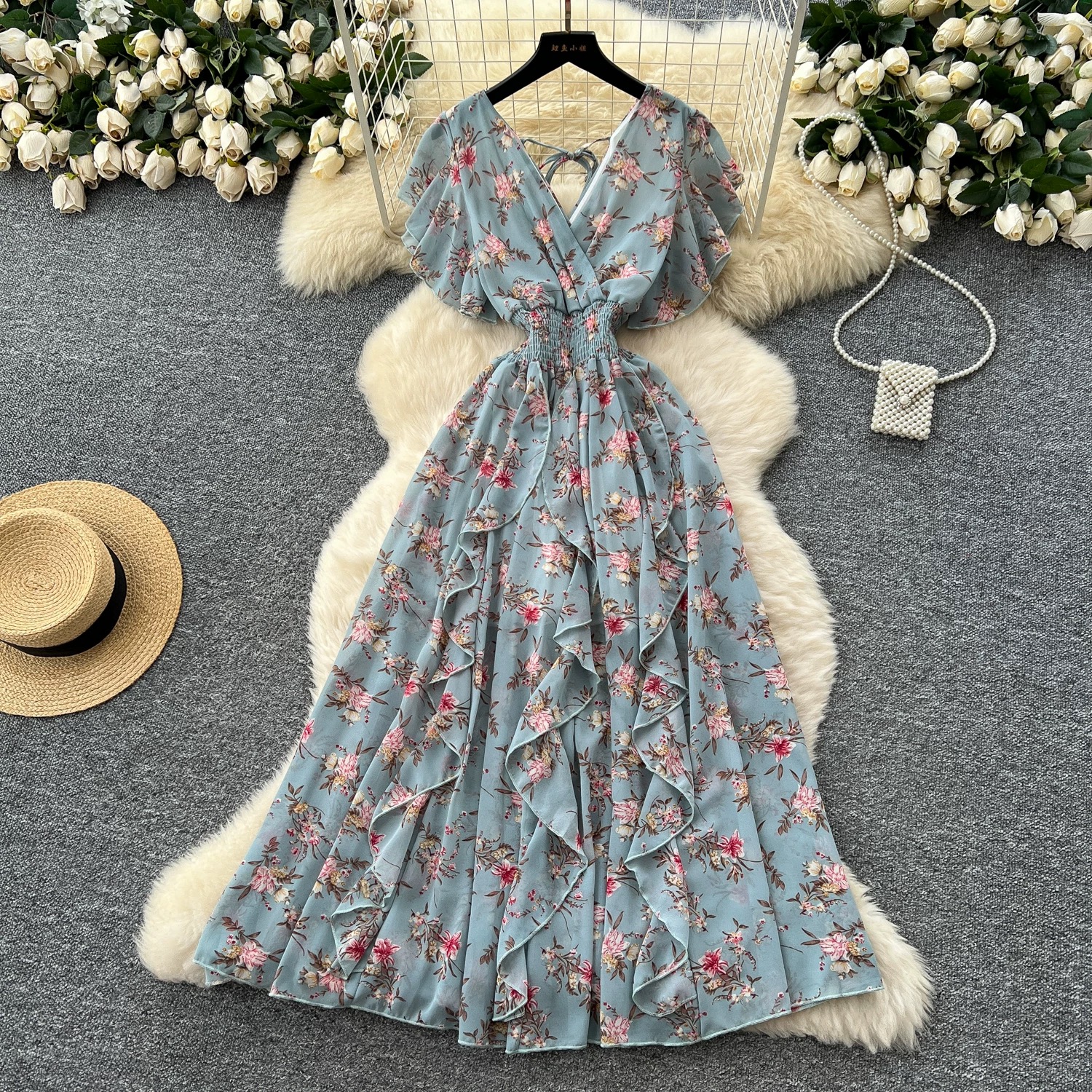 Ariel fireworks print dress CD15 image