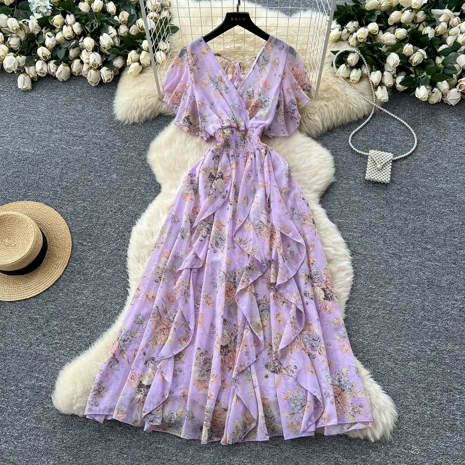 Ariel fireworks print dress CD15 image