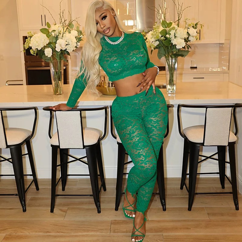 Malibu vibes lace set FTP188 image