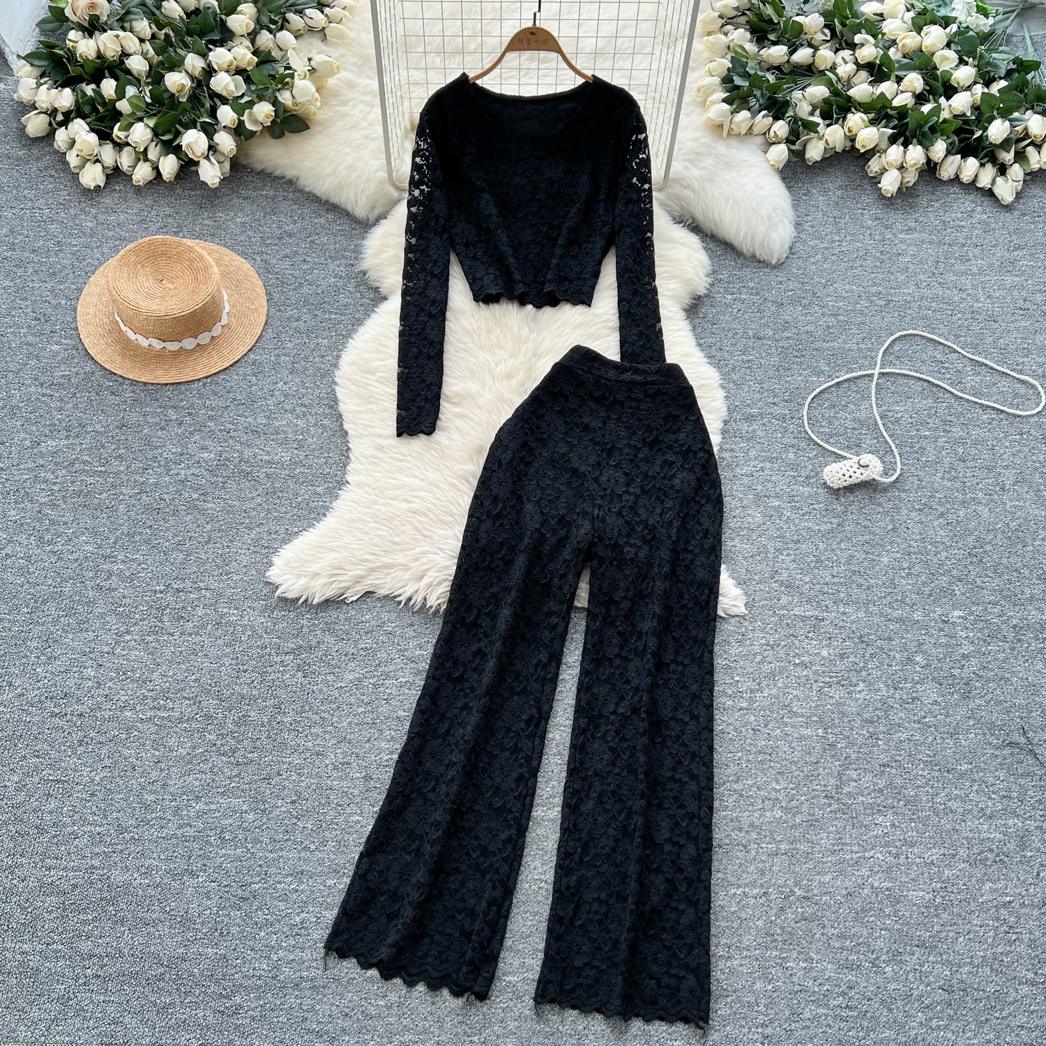 Malibu vibes lace set FTP188 image