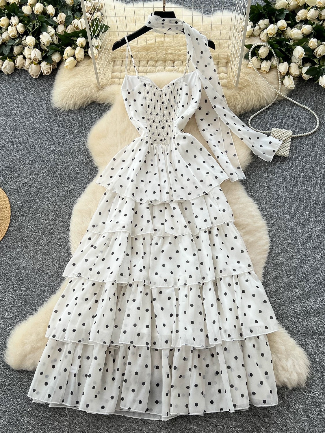 Luxury with you polka dress CD154 image