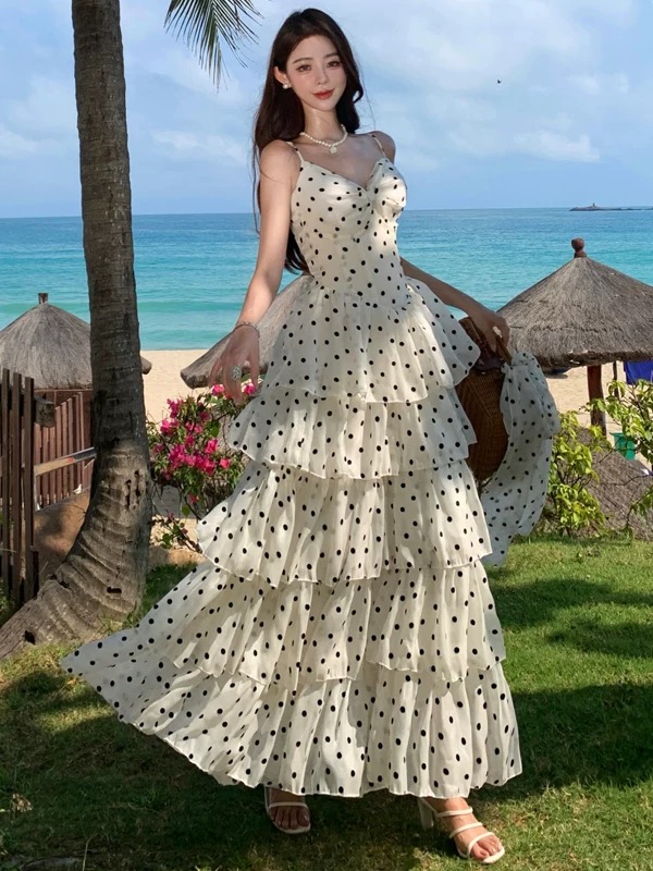 Luxury with you polka dress CD154 image