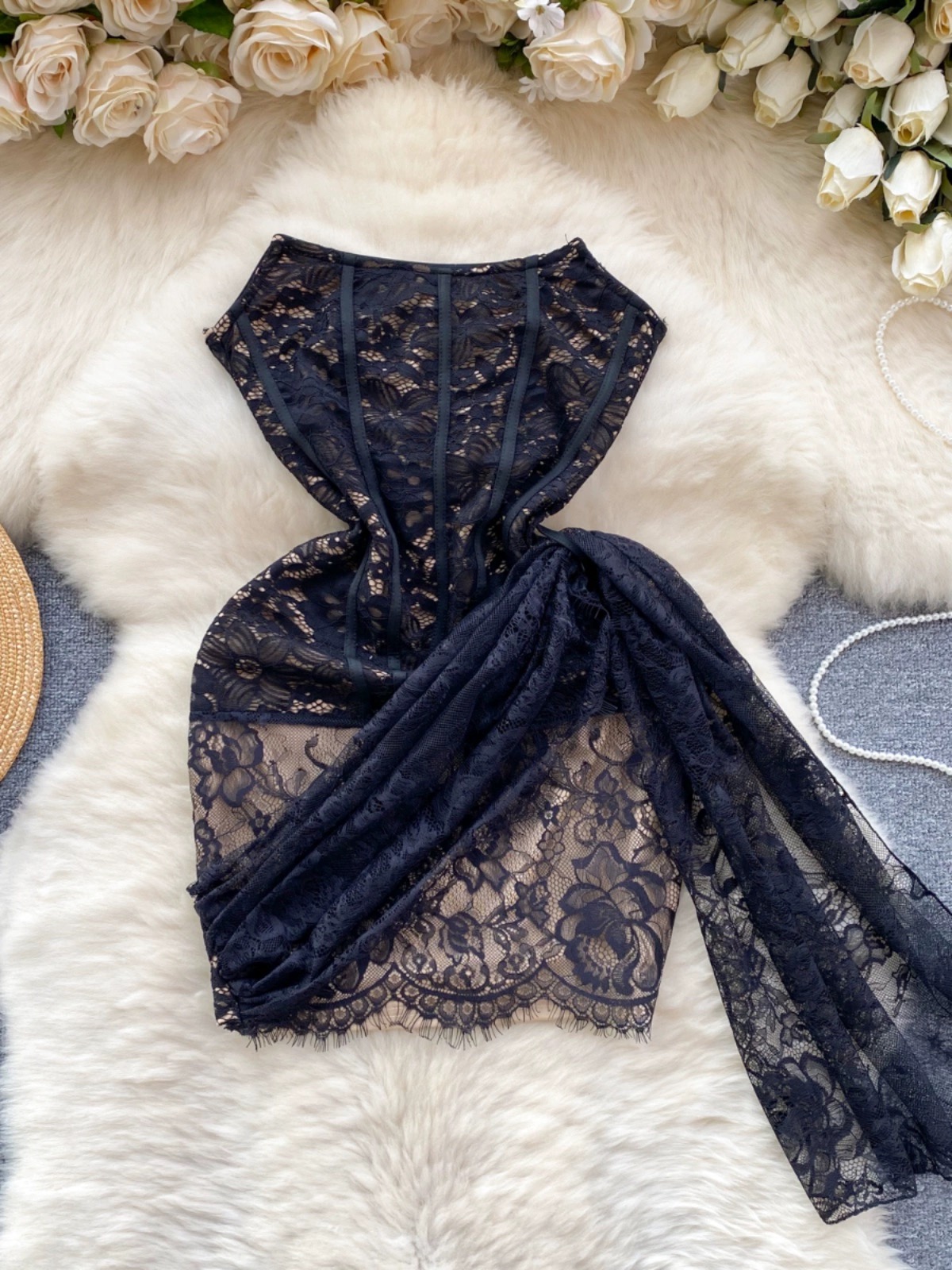 Feline sexy lace dress CBC641