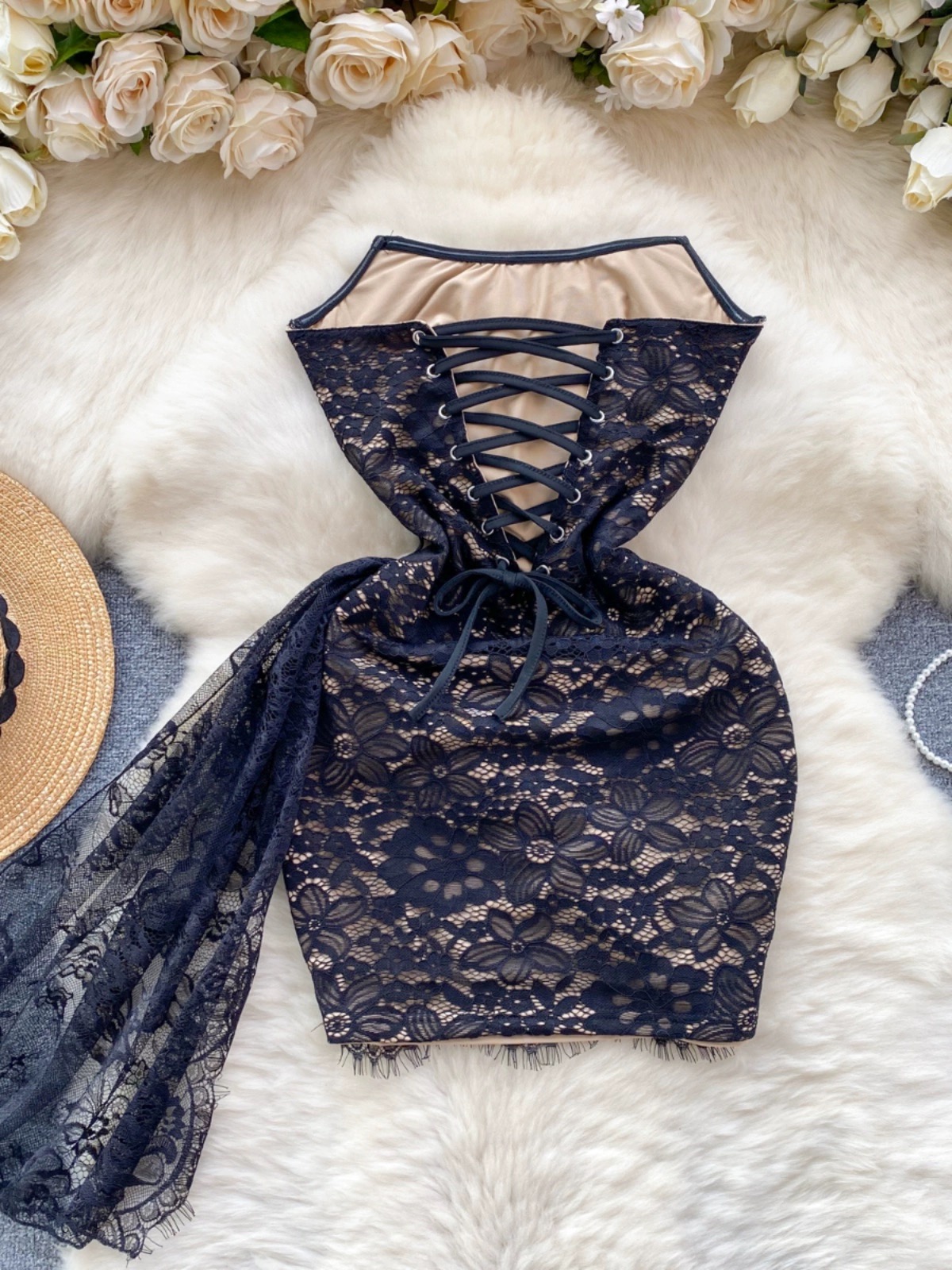 Feline sexy lace dress CBC641 image