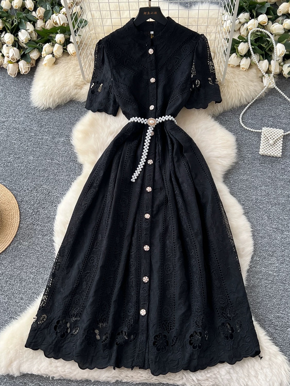 Be more authentic lace dress FD368 image