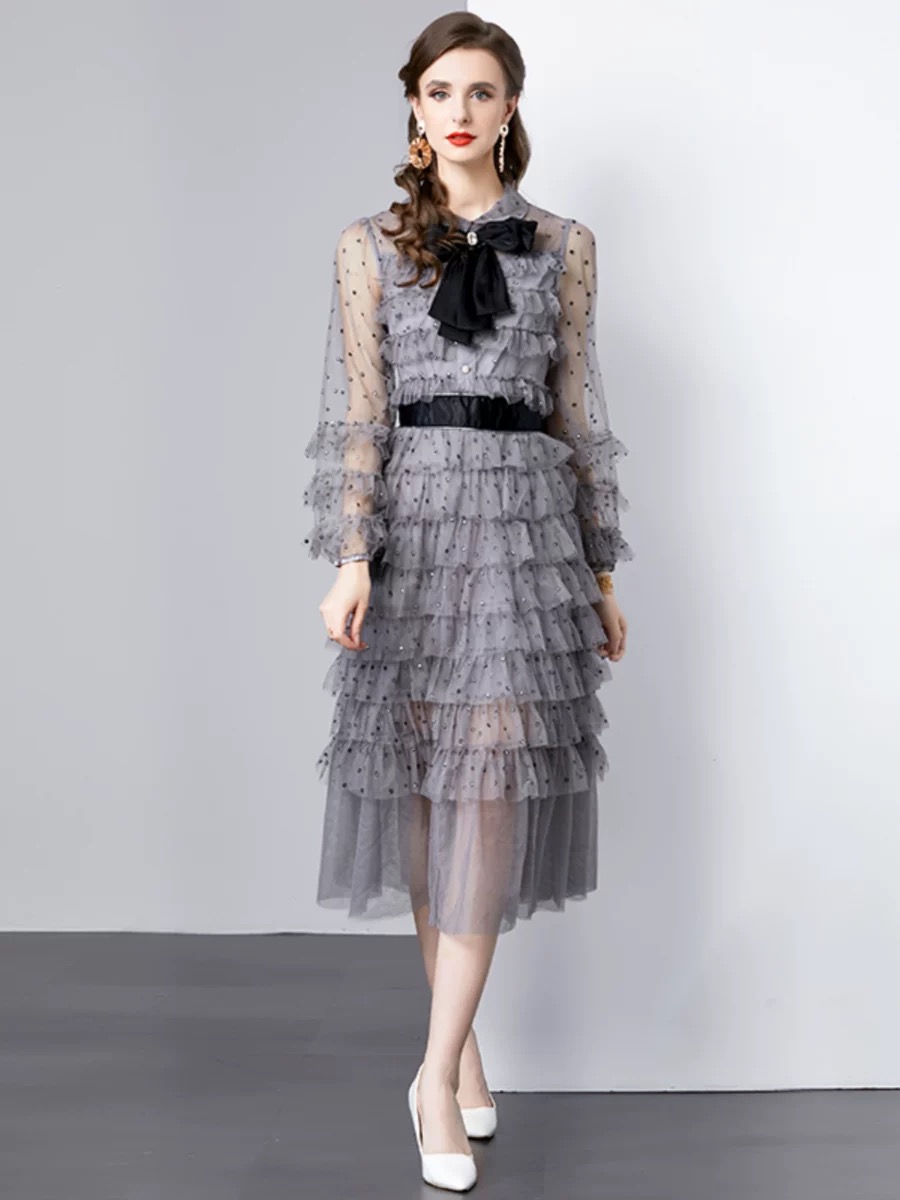 Fearless tour ruffle dress FD467 image