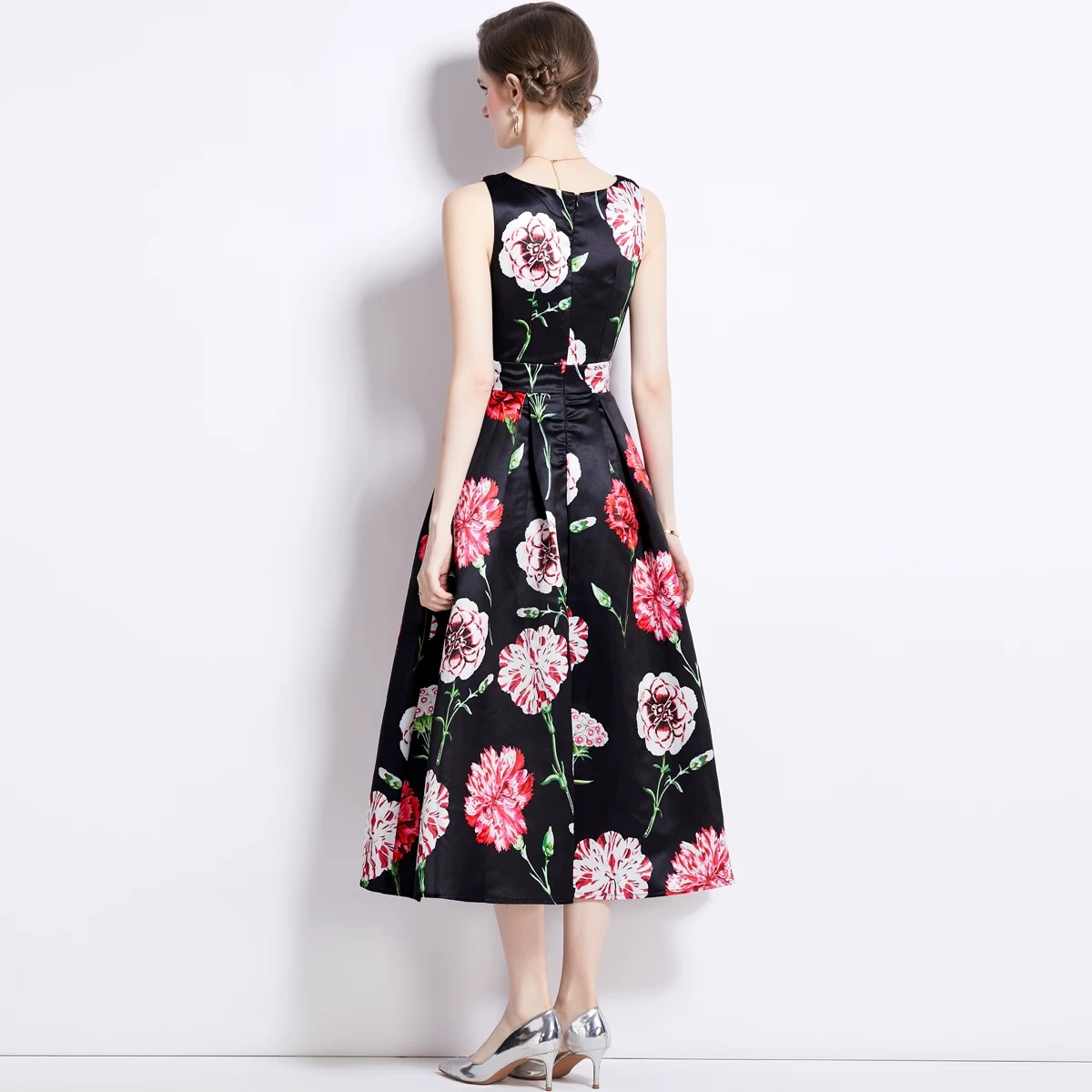 Check your facts floral dress CD715 image