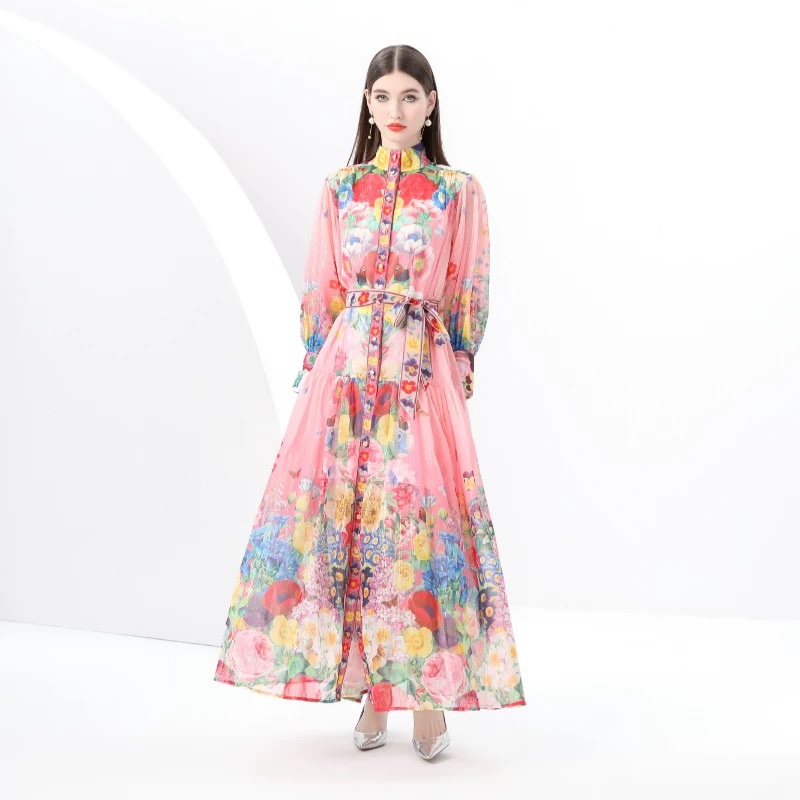 Prettiest in the room print dress ED200 image