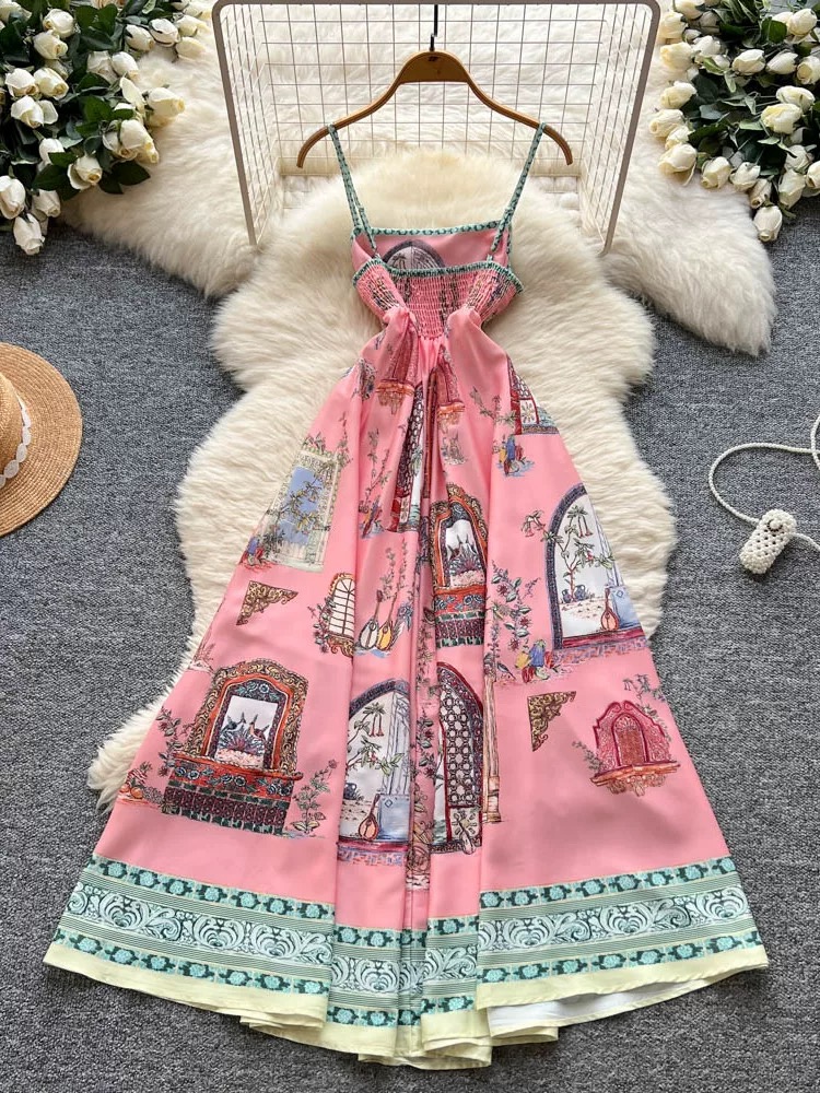 Brunch date print gown CD128 image