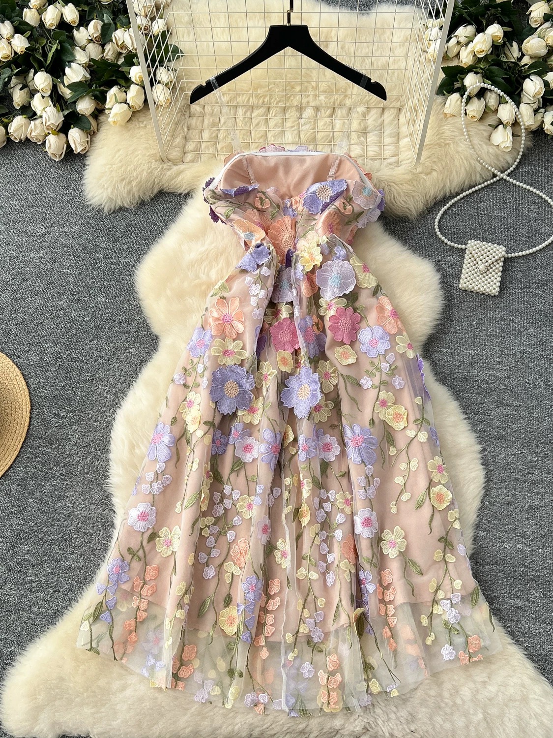 Care for the flare lace dress EVD258 image