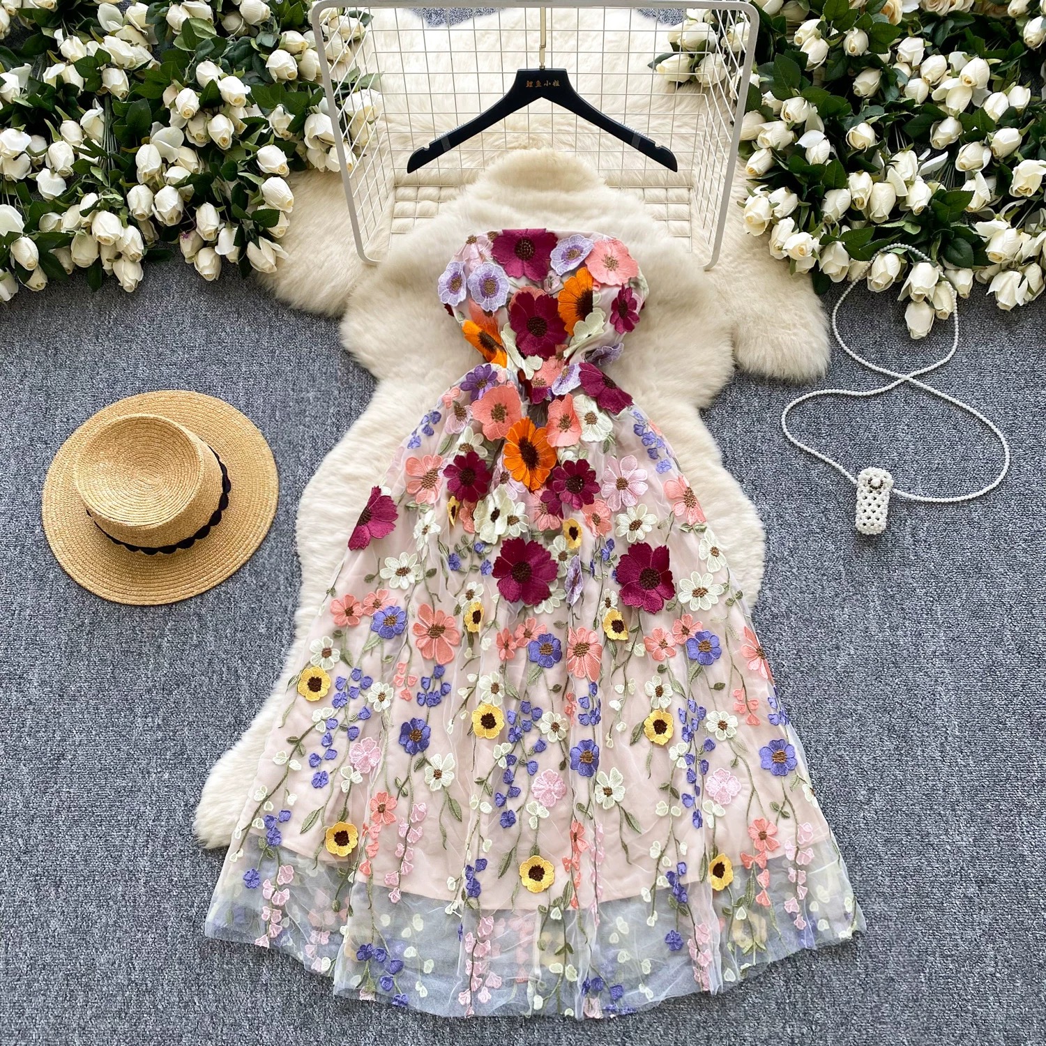 Care for the flare lace dress EVD258 image