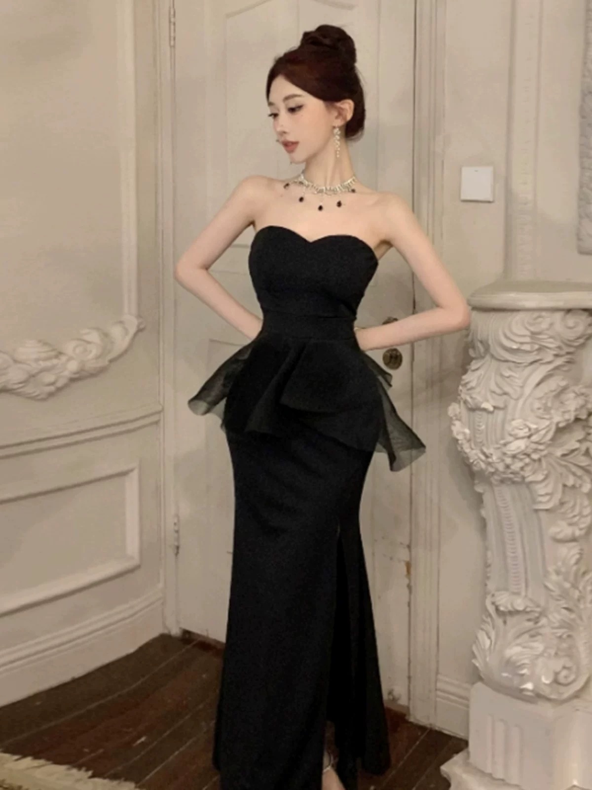 Champagne baby dress FD1076 image