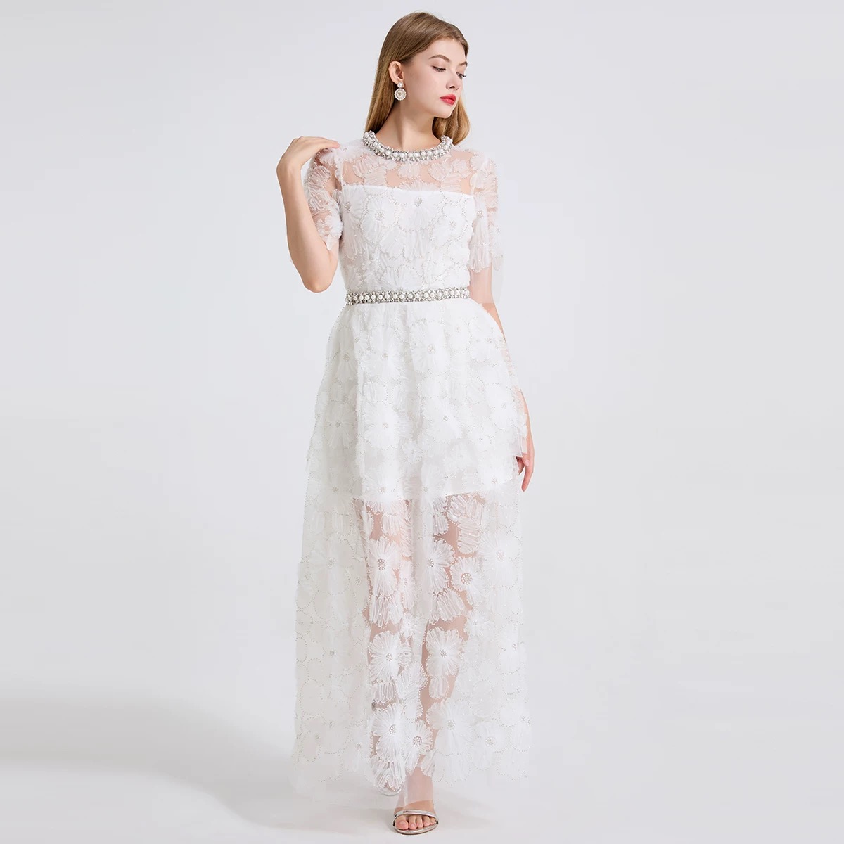 Best of the best lace dress FD588 image