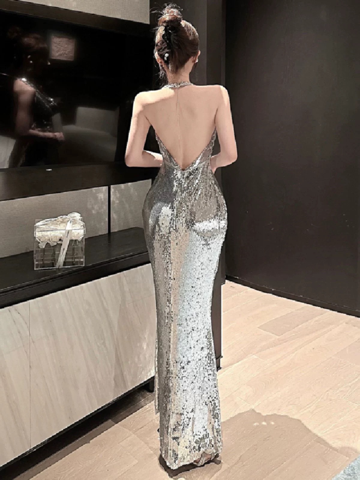 Whirlwind romance sequin dress EVD226 image