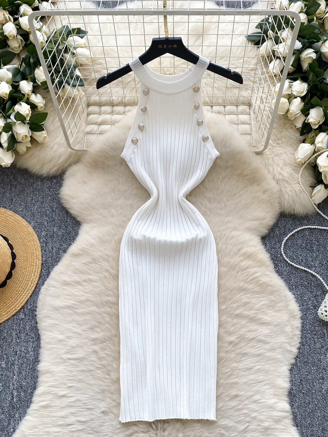 Pushing through knitted dress KBC262 image