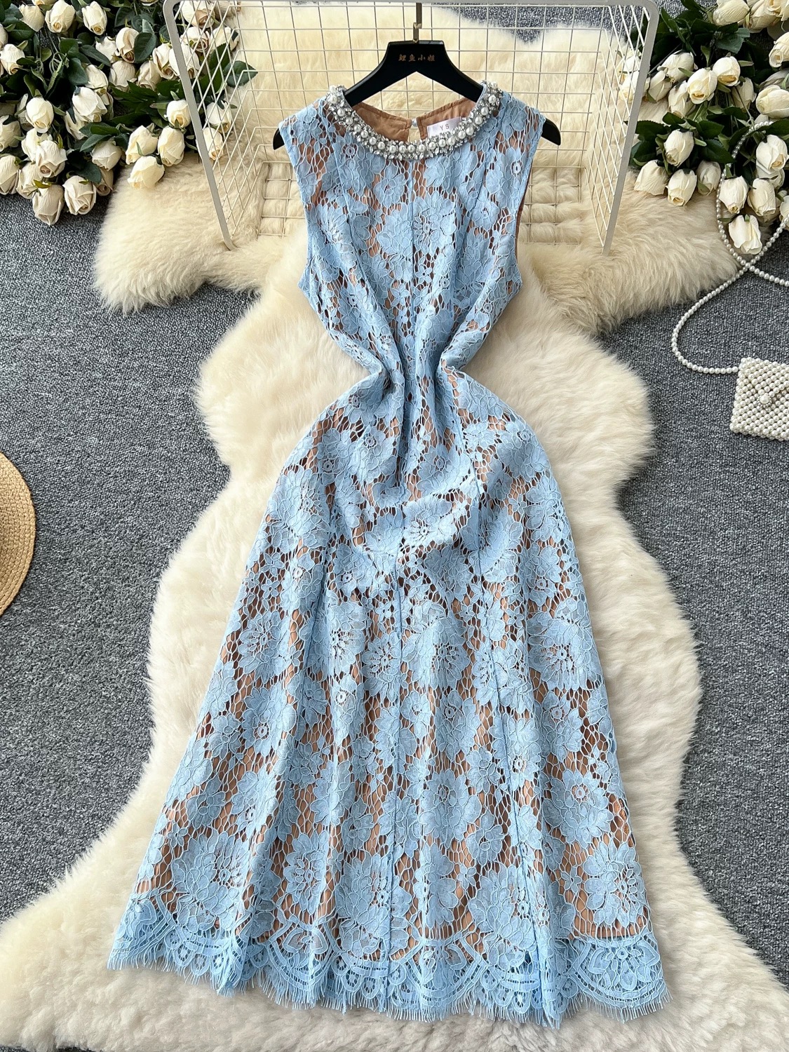 Yours truly royal lace dress  FD458 image