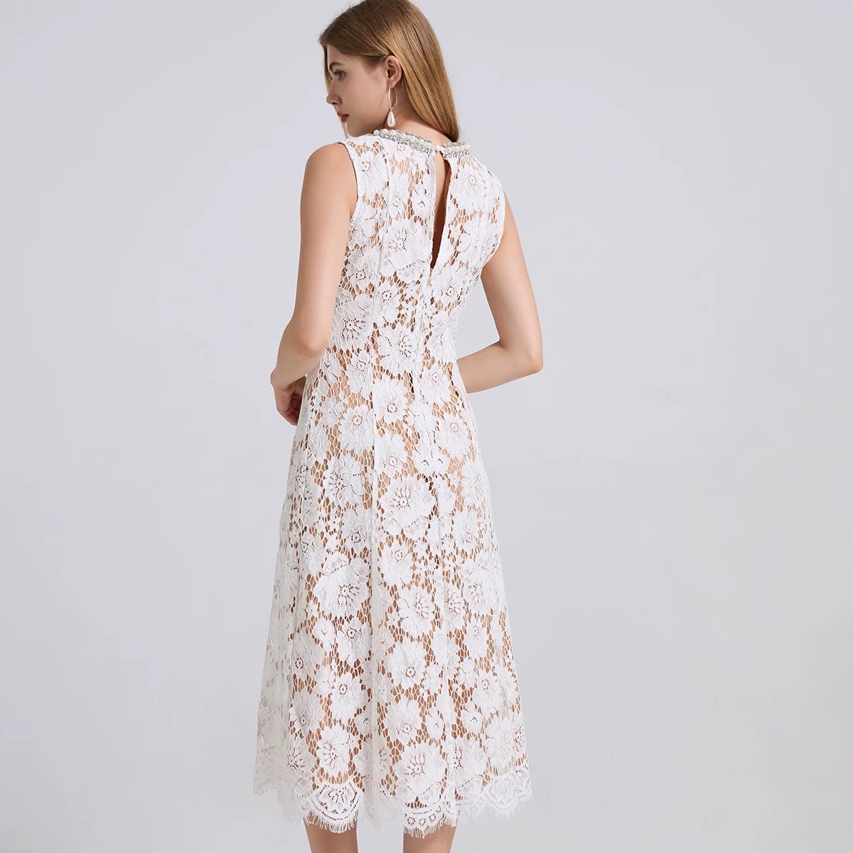 Yours truly royal lace dress  FD458 image