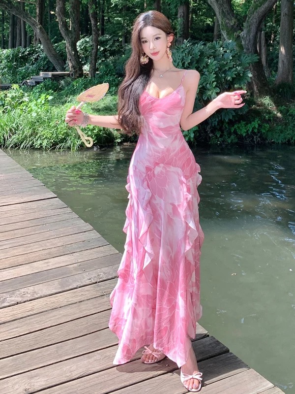 Legendary babe floral dress CD729 image