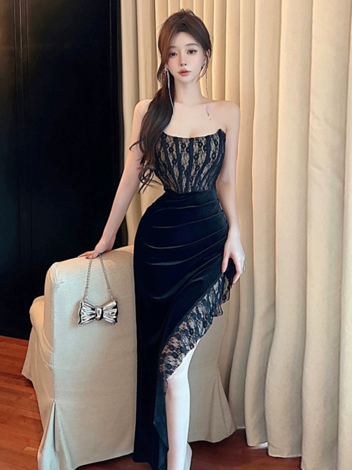 Diamond baddie dress EBC156 image