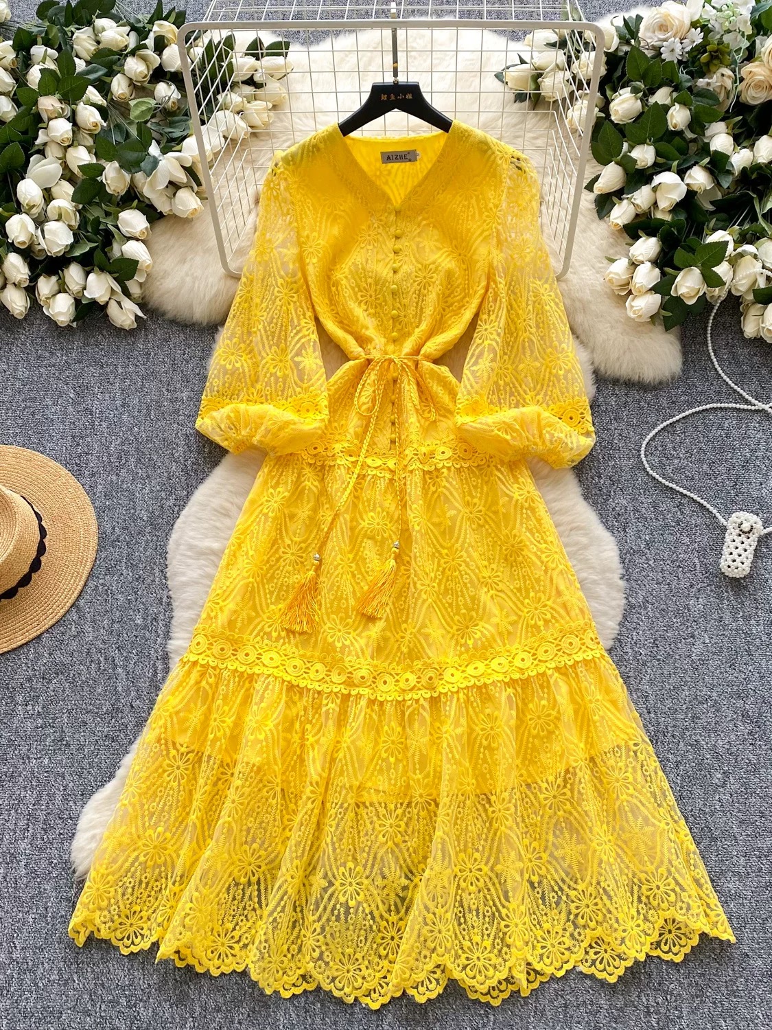 Most daring lace dress FD350 image