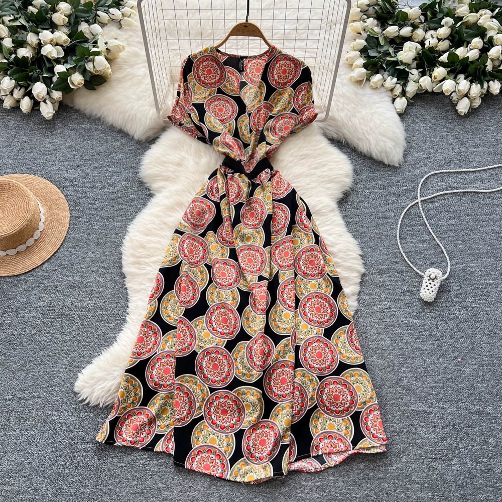 Her name was Elsa print dress CD94 image