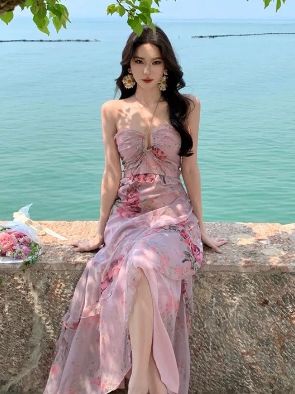 Boujee picnic paint dress CD381 image