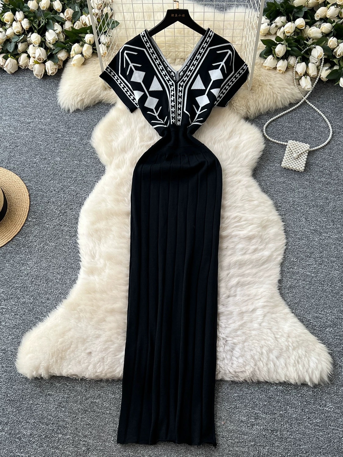 Remember when healed knitted dress KBC159 image