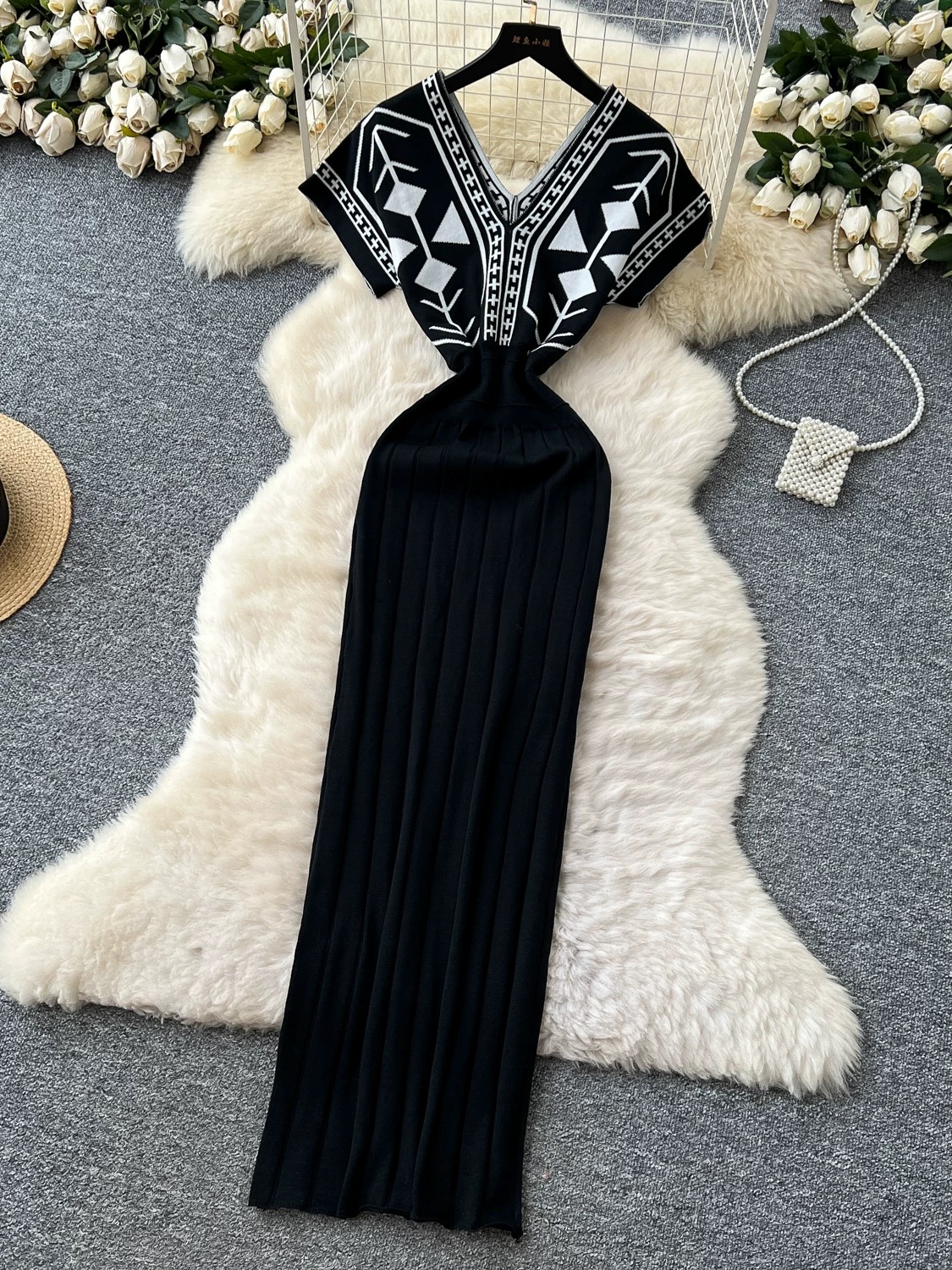 Remember when healed knitted dress KBC159 image