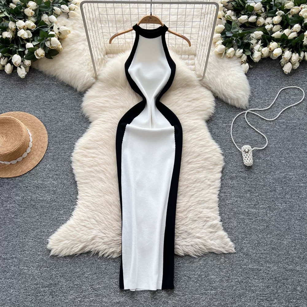 Princess material knitted dress KBC158 image