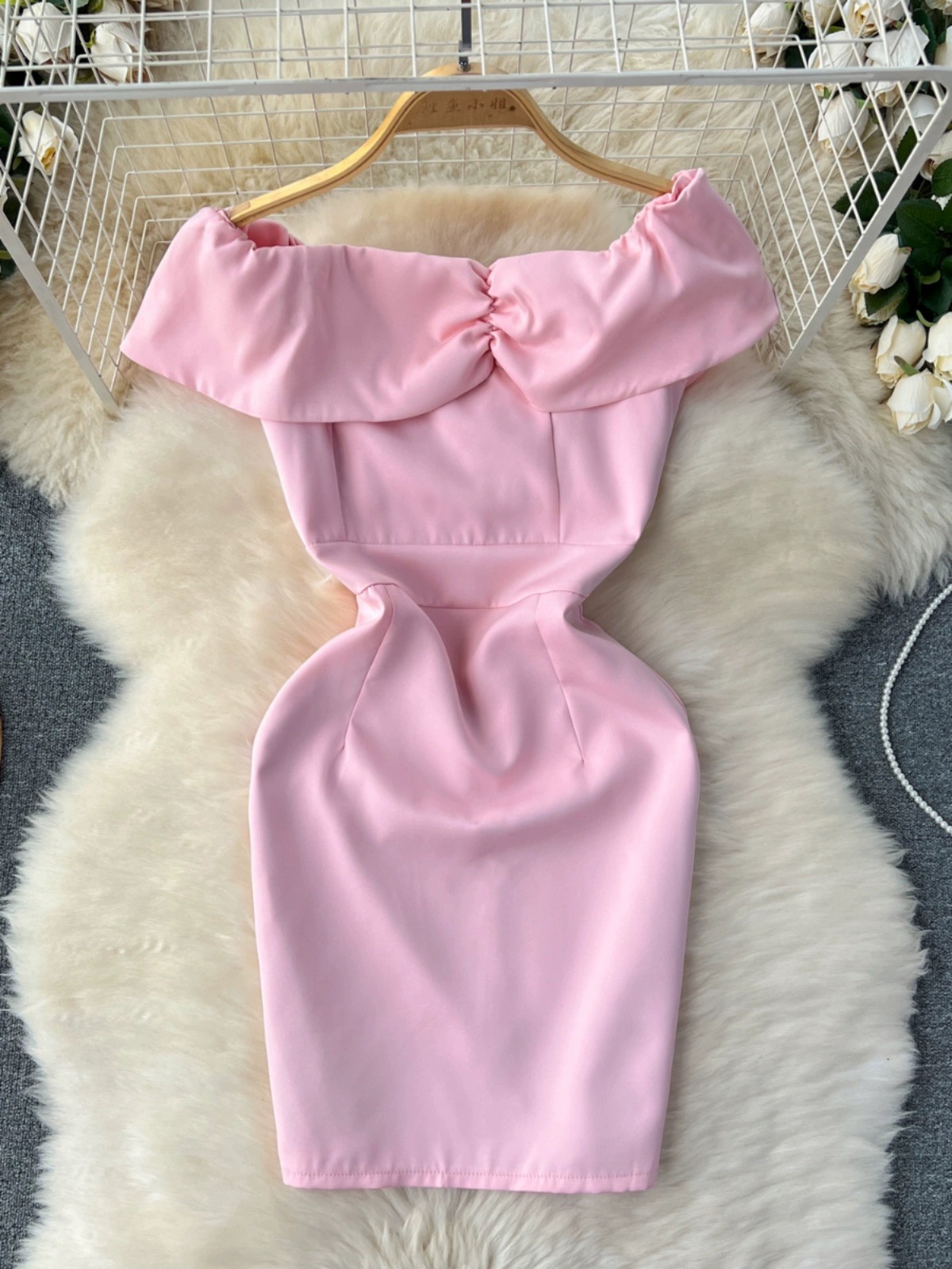 Glam wedding party dress EBC190