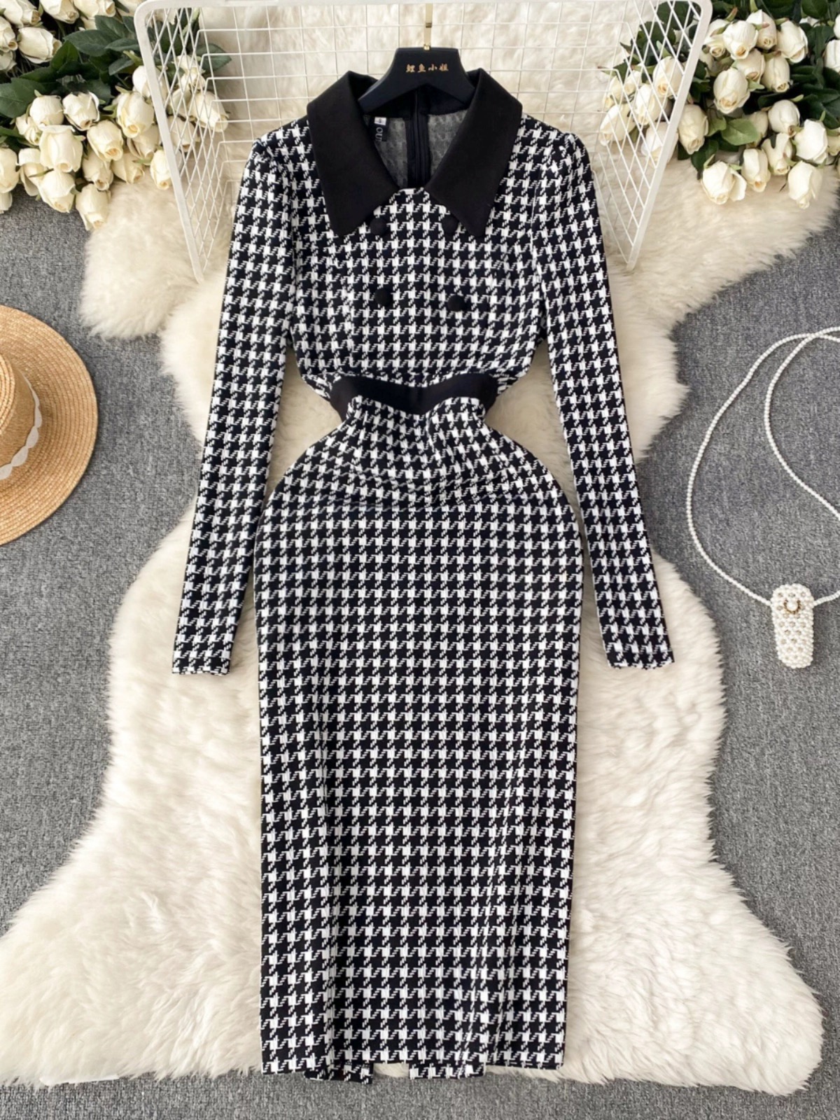 More self love plaid dress FBC272 image