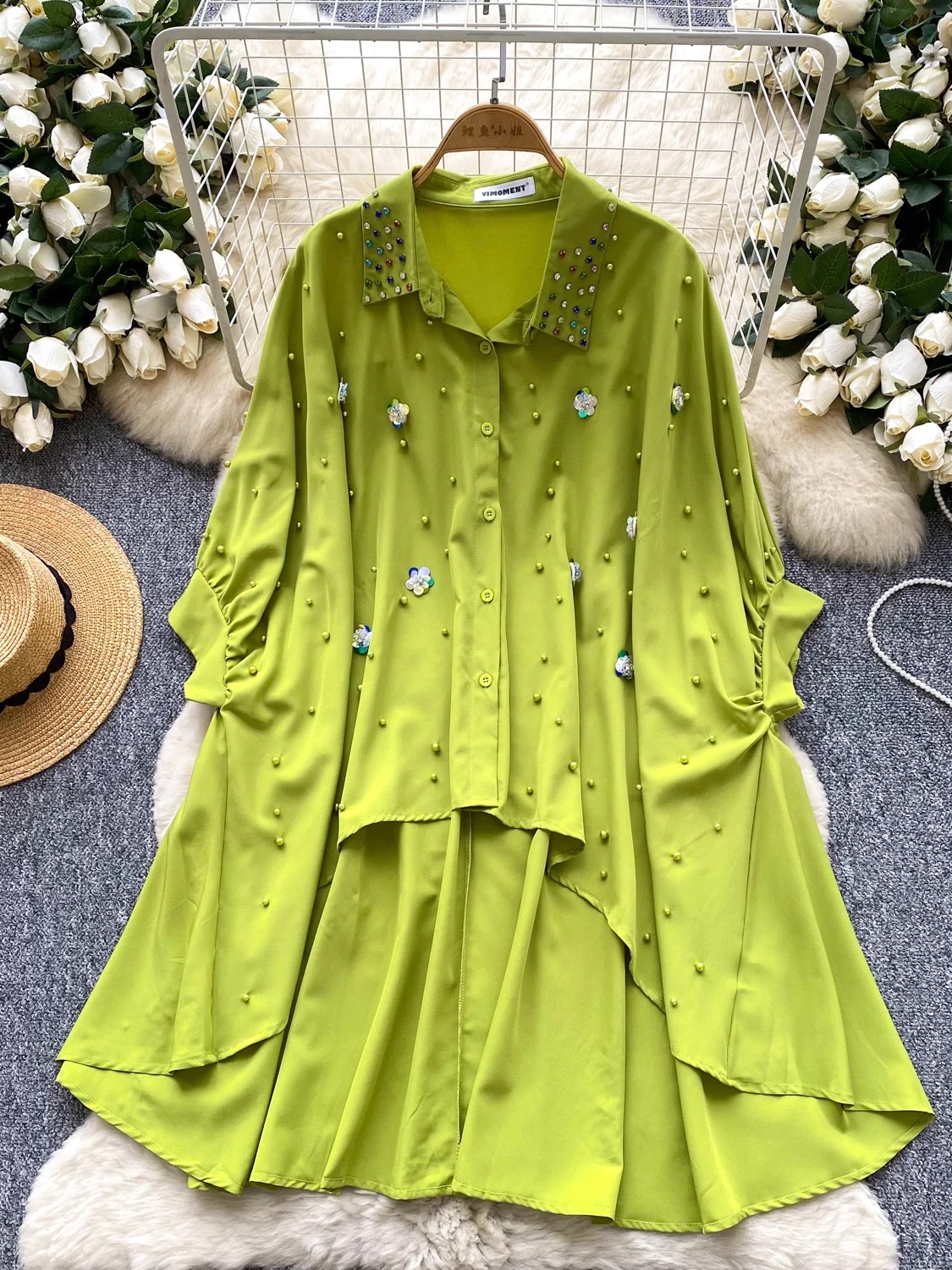 Cherie rose shirt dress SD110