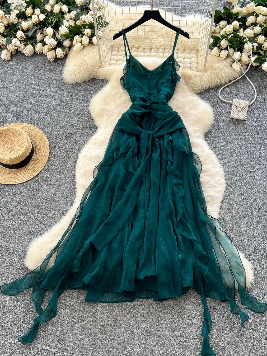 Enchanted one ruffle dress CD377 image