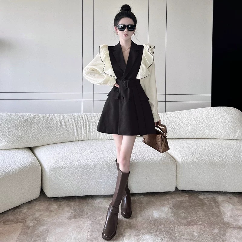 Shades thrown blazer dress FD571 image