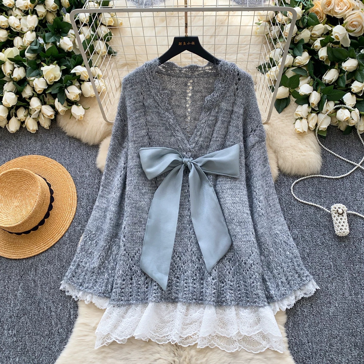 La diva la baby knitted dress KD231 image