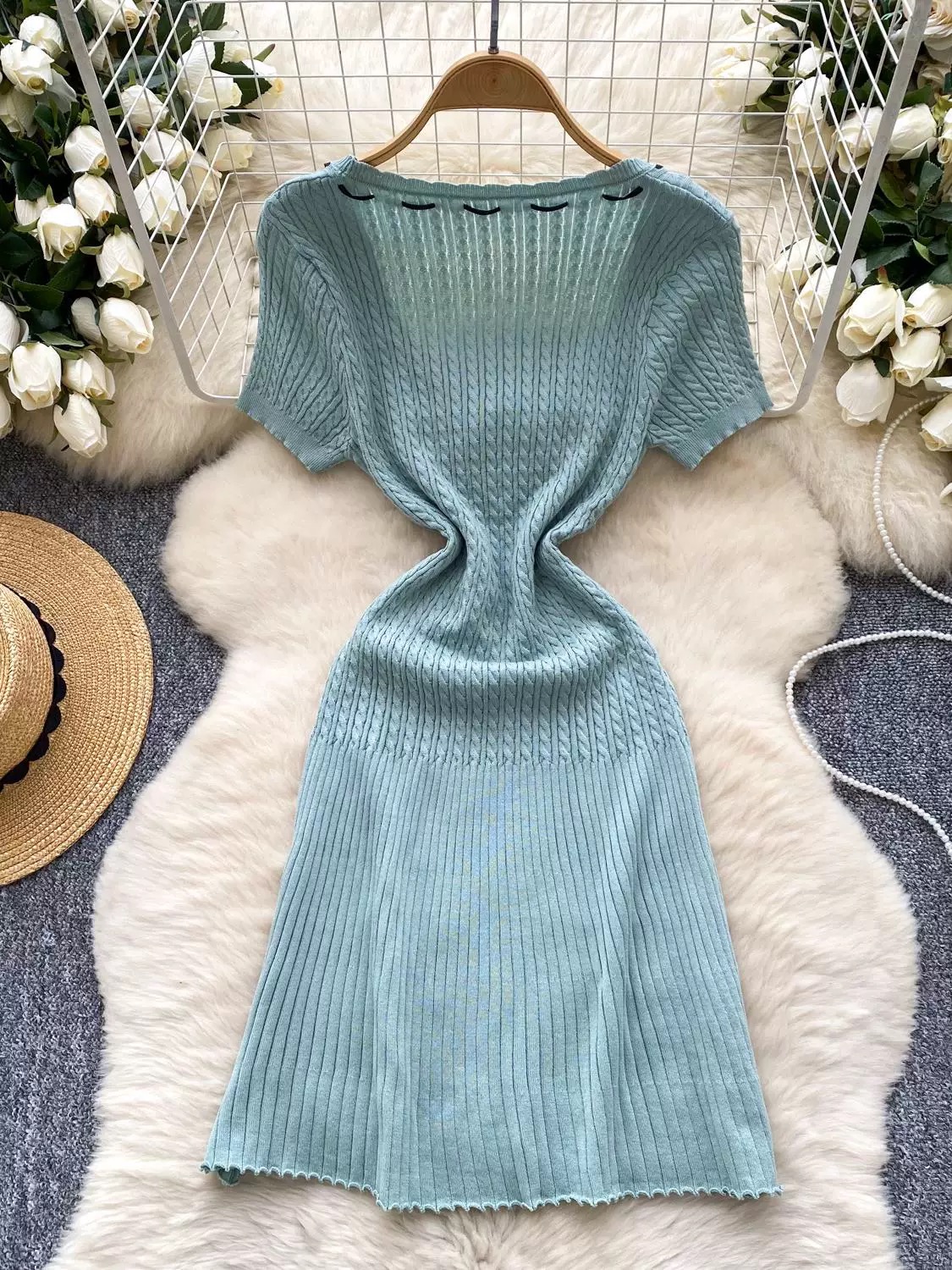 Islands & palm trees dress CD1904 image