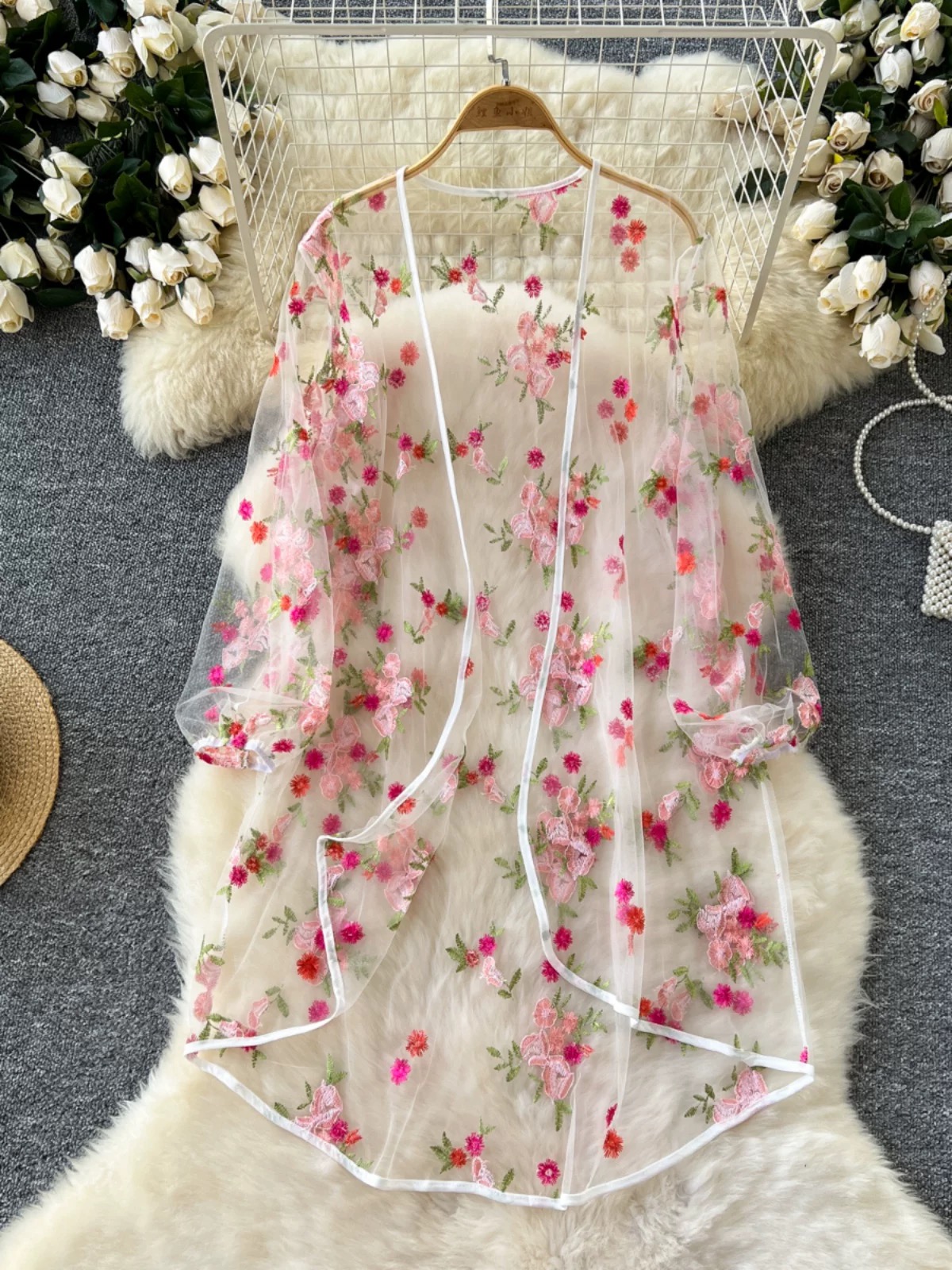 Fun times floral kimono KM137