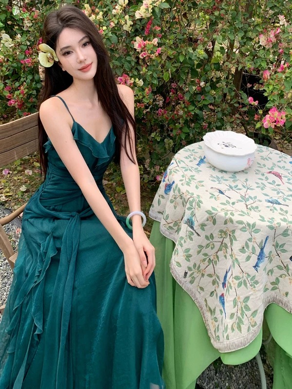 Enchanted one ruffle dress CD377 image